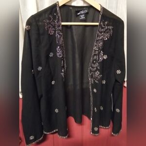 Midnight Velvet beaded cardigan.